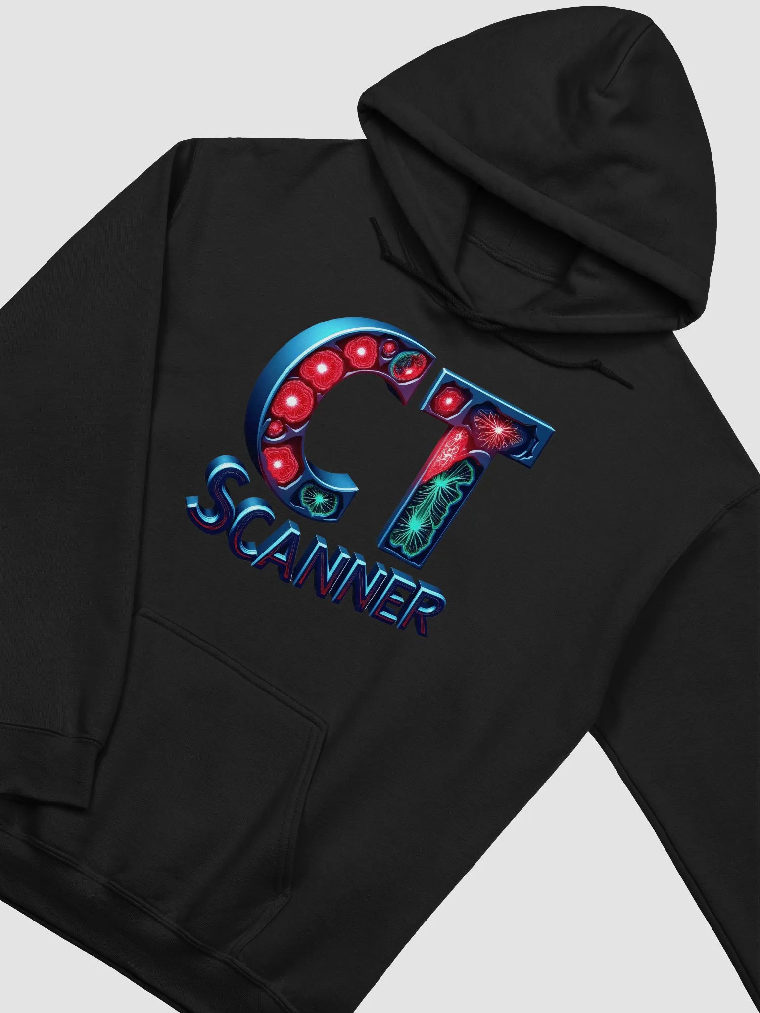 3D CT Scanner Glow Hoodie product image (30)