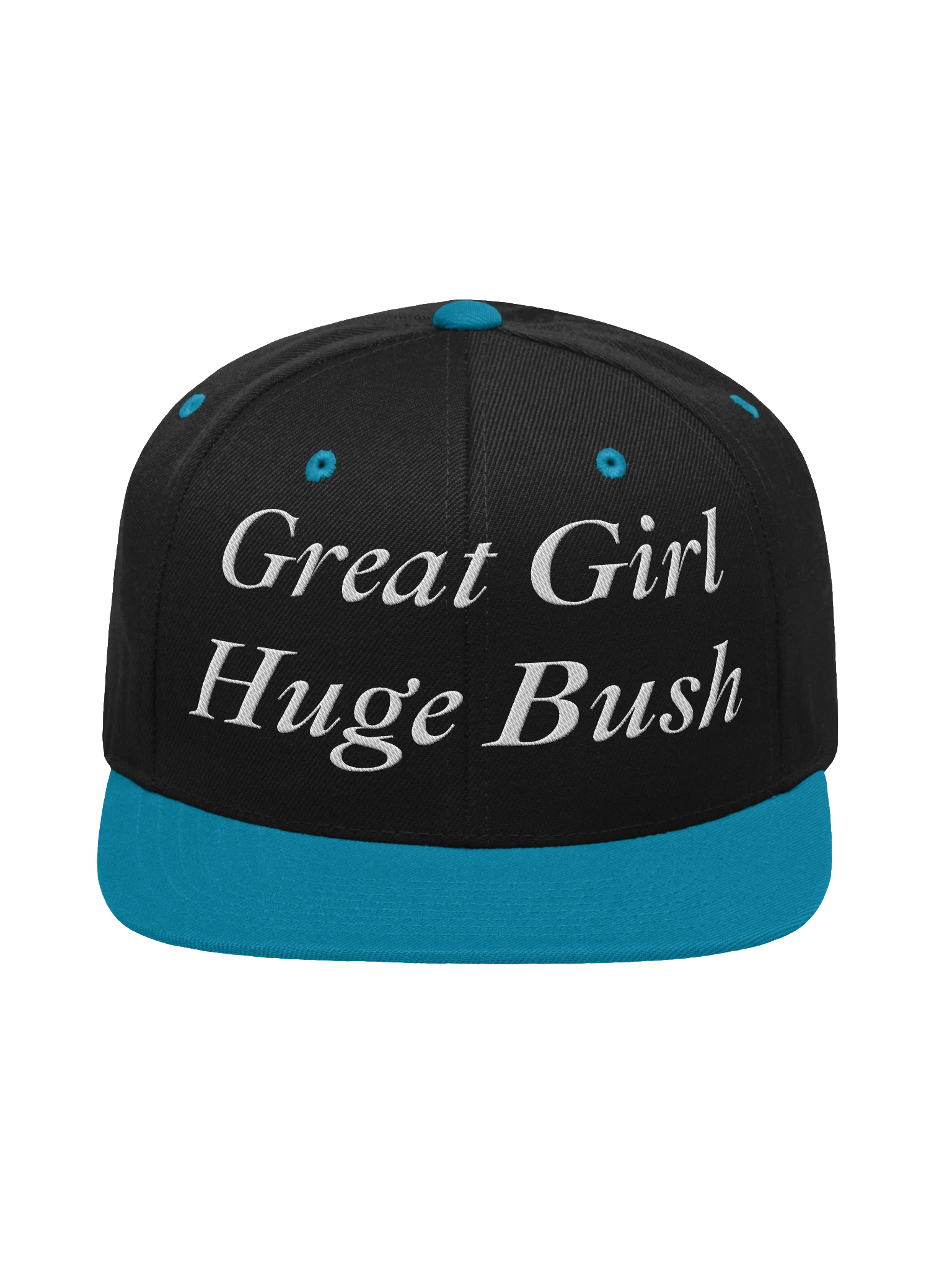 Great Girl Huge Bush Embroidered Snapback Hat, Funny Adult Humor product image (65)
