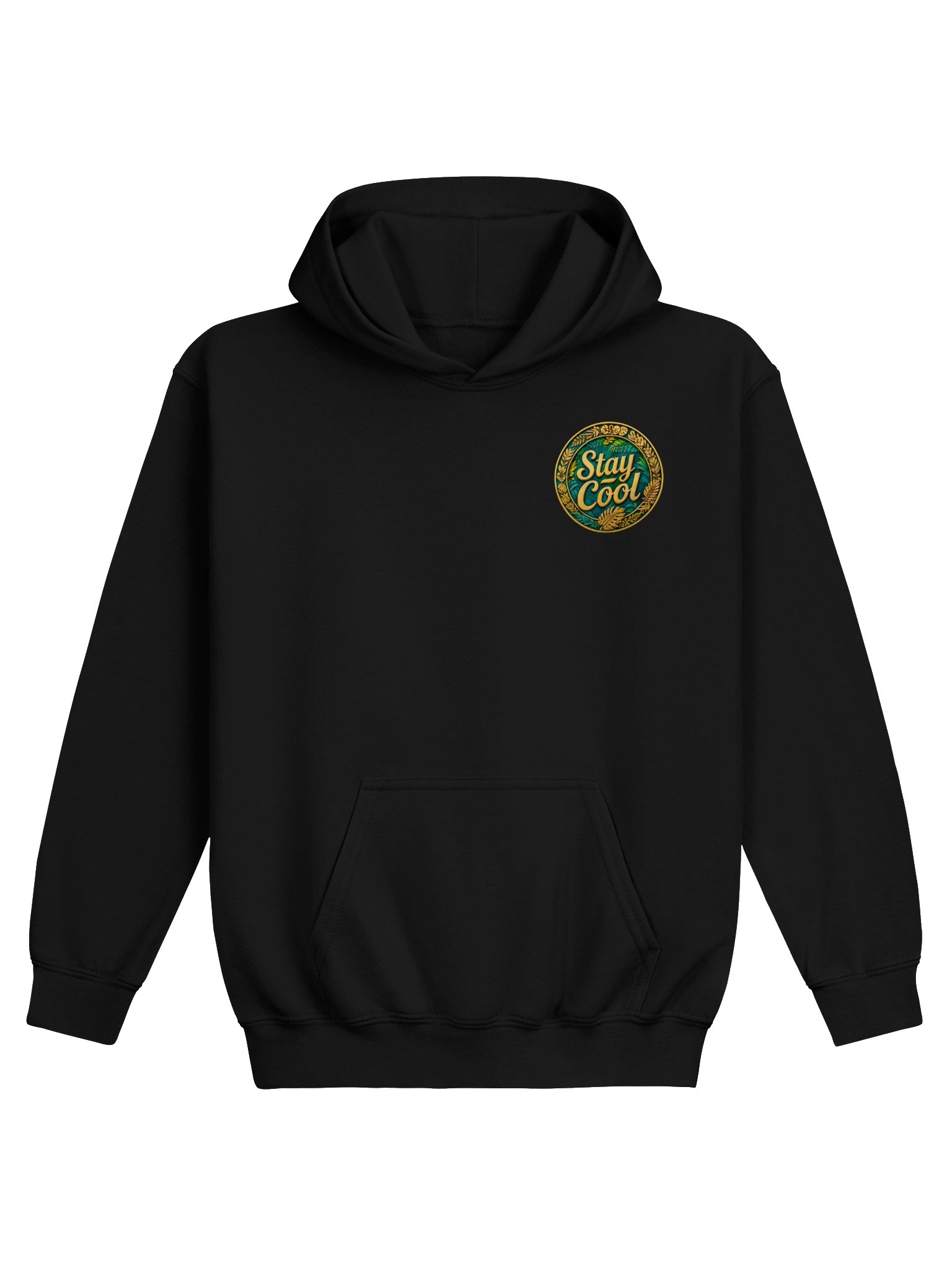 Stay Cool Gold Emblem Youth Hoodie product image (2)