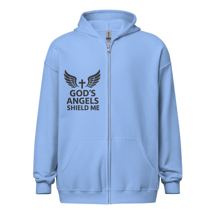 God's Angels Shield Me zipper hoodie. product image (1)