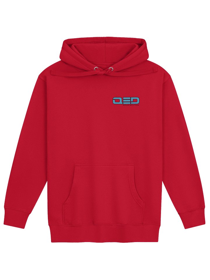 QED Red Hoodie Small Front Logo w/ Large Skull Logo on Back product image (1)