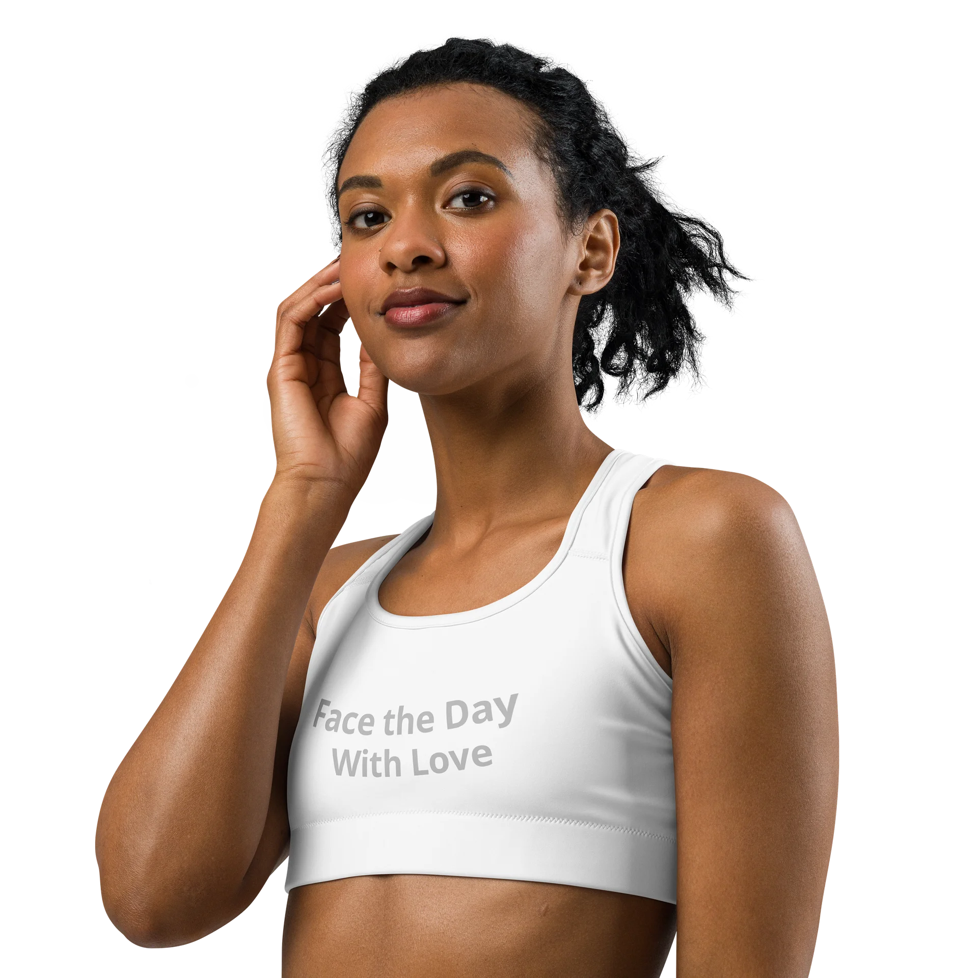 Face the Day — With Love Sports Bra product image (2)