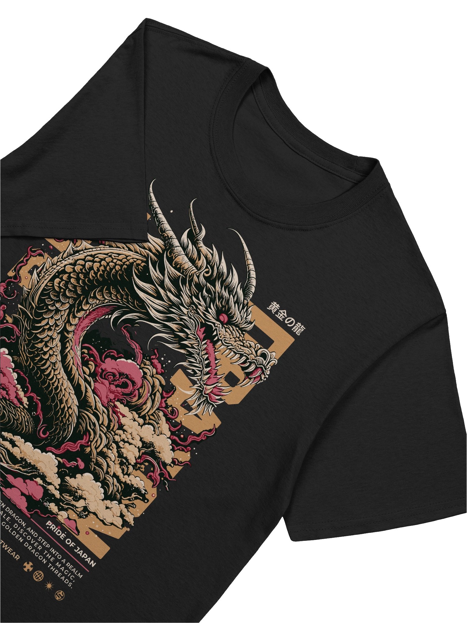 Golden Dragon Pride of Japan T-Shirt - Gildan Softstyle product image (5)