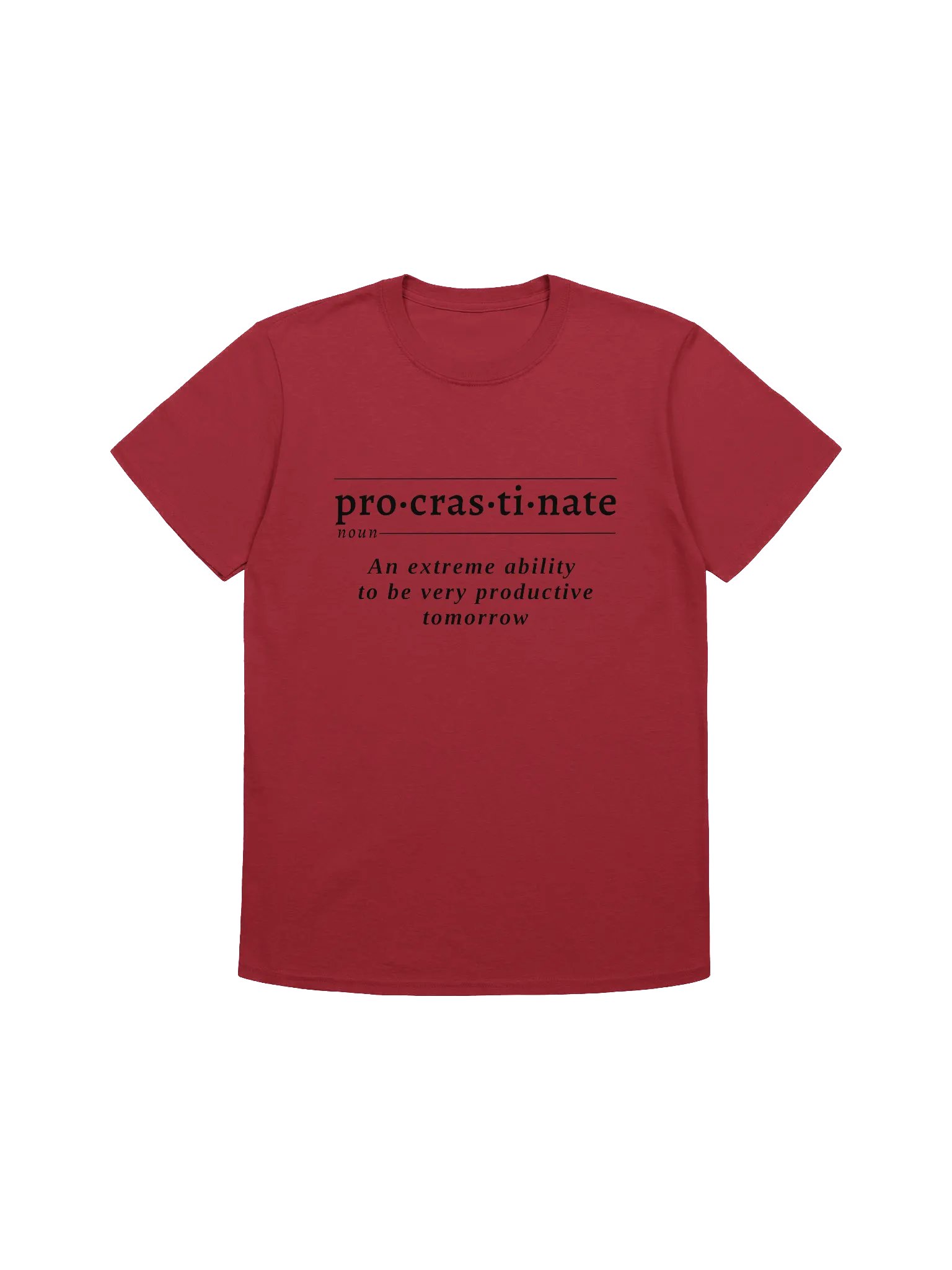 Procrastinate Def Unisex Tee v1 product image (1)