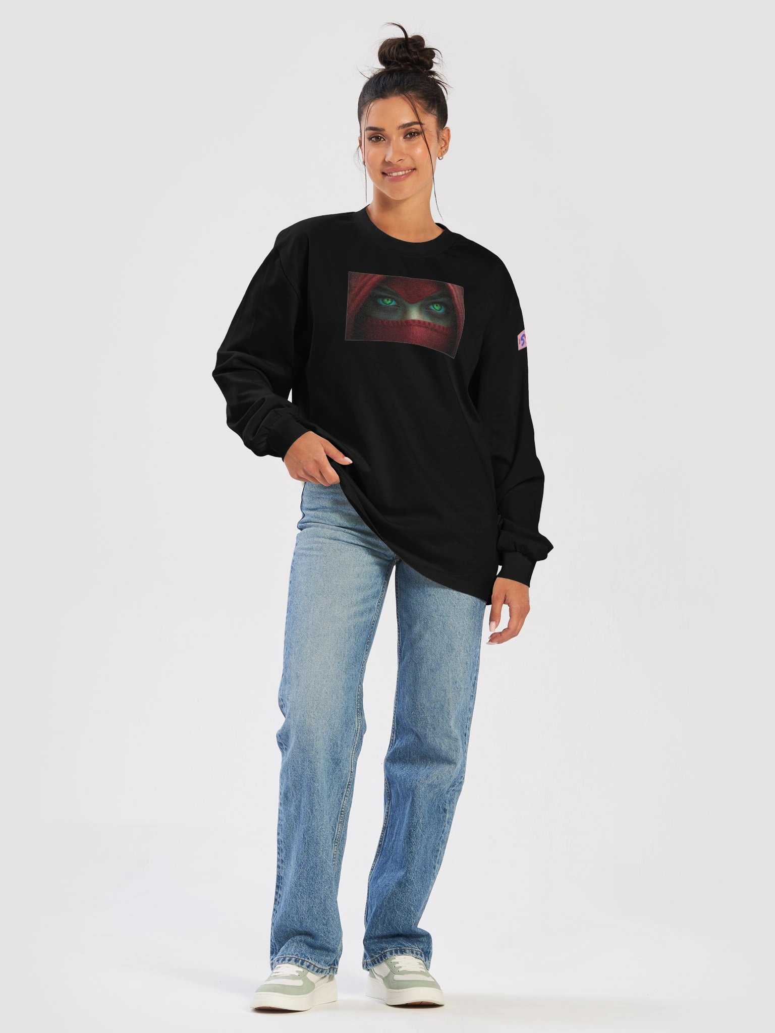 Stylish Stylized Numbers Long Sleeve Shirt product image (5)