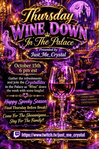 It's Spooky Season..Thursday Wineless Wine Down (Last Before Break)!! !charity !palace #Thankful #T.E.A.M. 2026, Gathered in ...