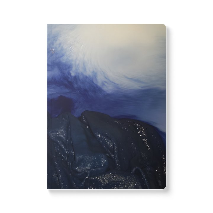 blue ink — from "holding" | softcover notebook | eza | casa de karma product image (1)