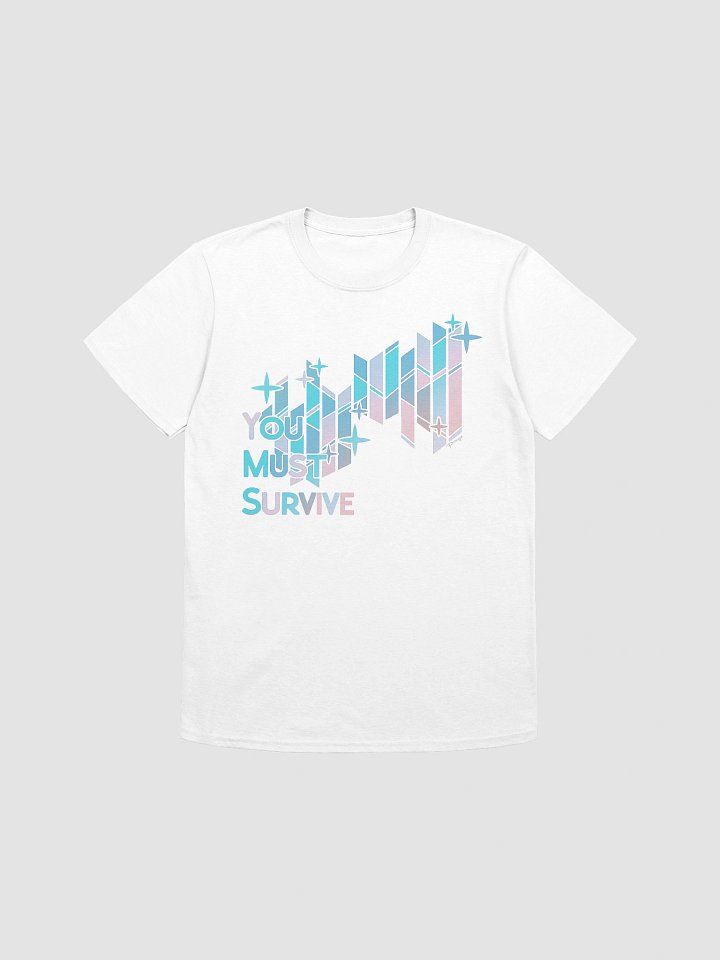 "YOU MUST SURVIVE" Stained Glass T-Shirt (White) product image (1)