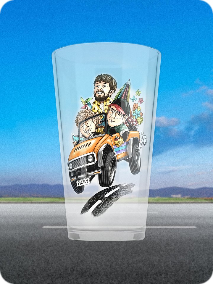 Summer Drive Pint Glass product image (1)