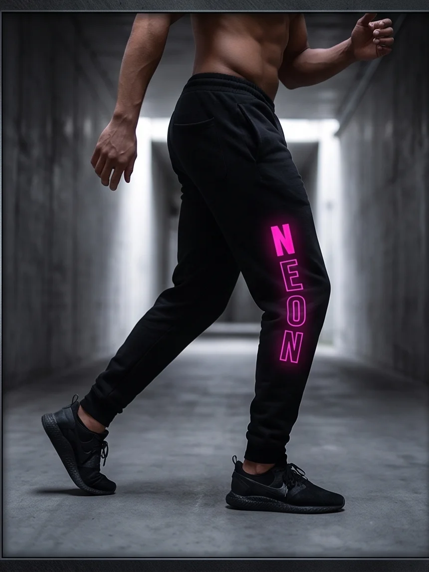 Pink Hex “Neon Hex” Luxury Unisex Joggers product image (9)