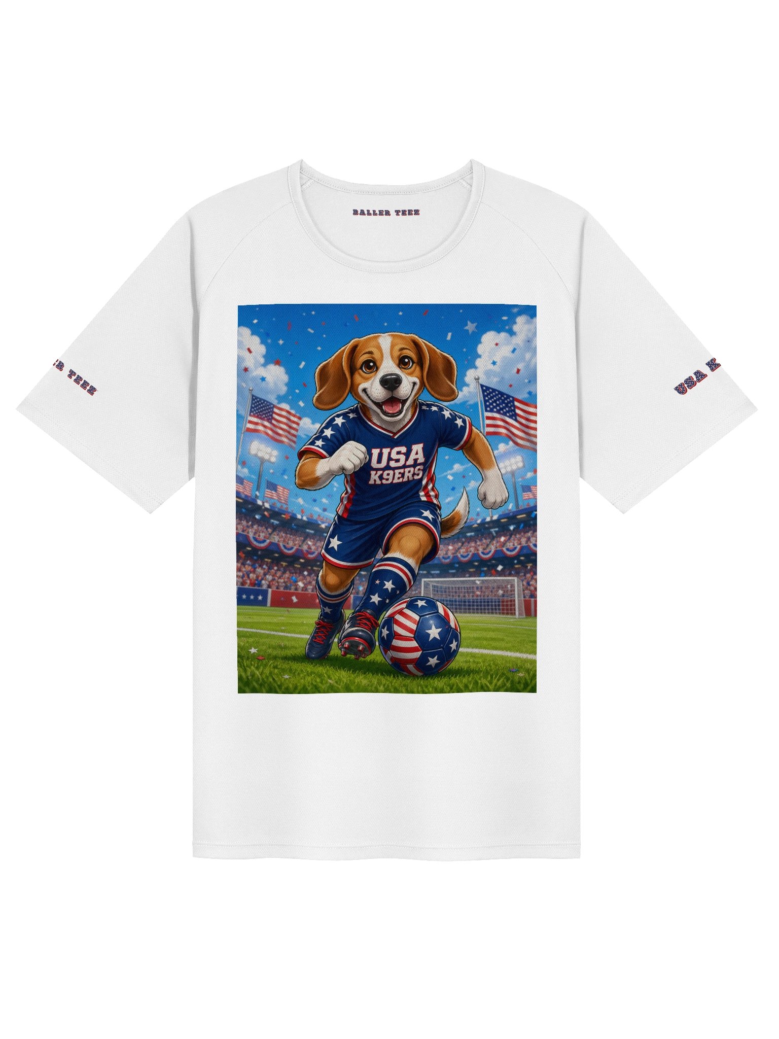 USA K9ERS Soccer Beagle Unisex Sports Jersey product image (1)