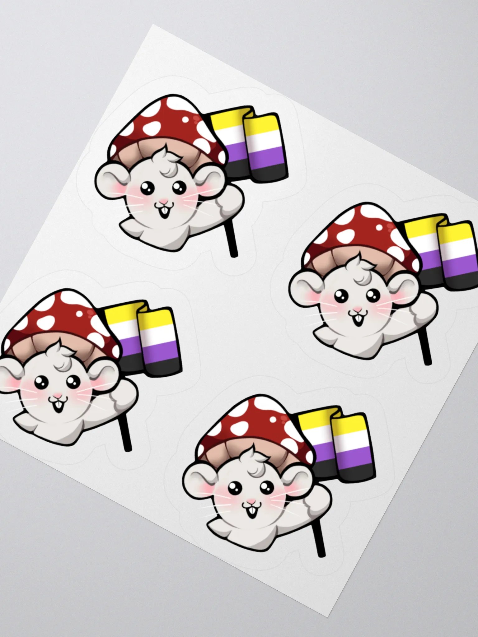 Nonbinary Pride Flag Stickers product image (2)