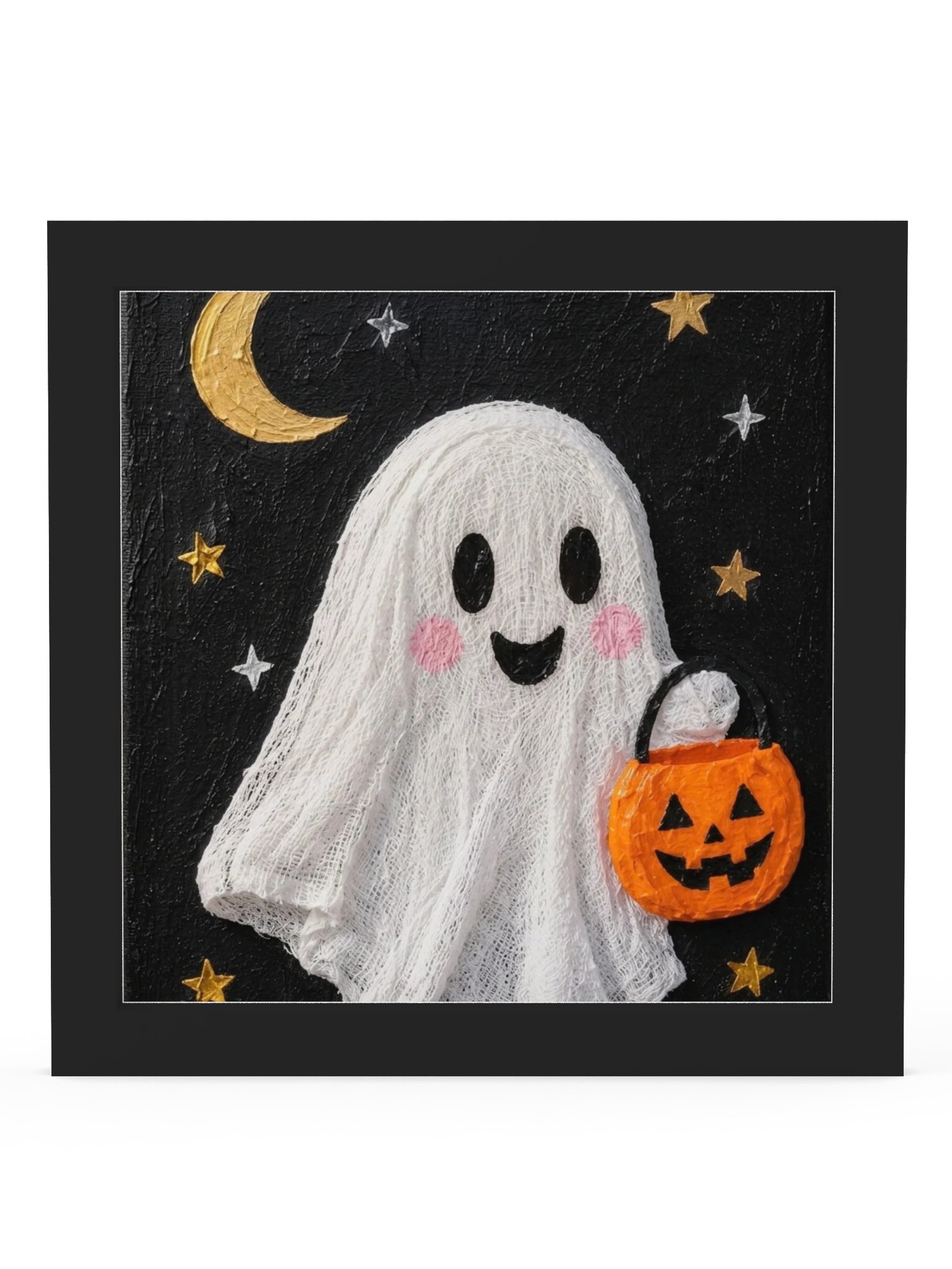 Cute Ghost Halloween Framed Poster product image (2)
