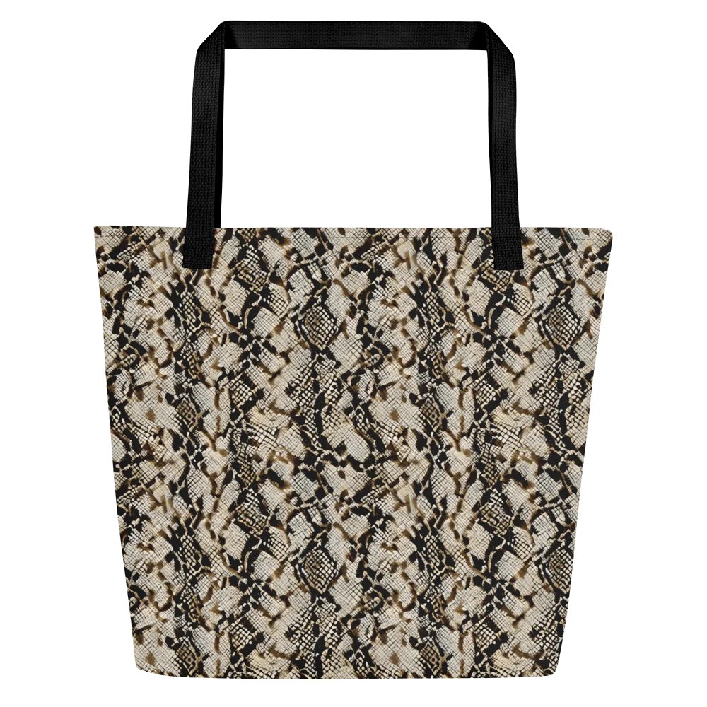 Beige Snake Pattern Tote Bag product image (3)