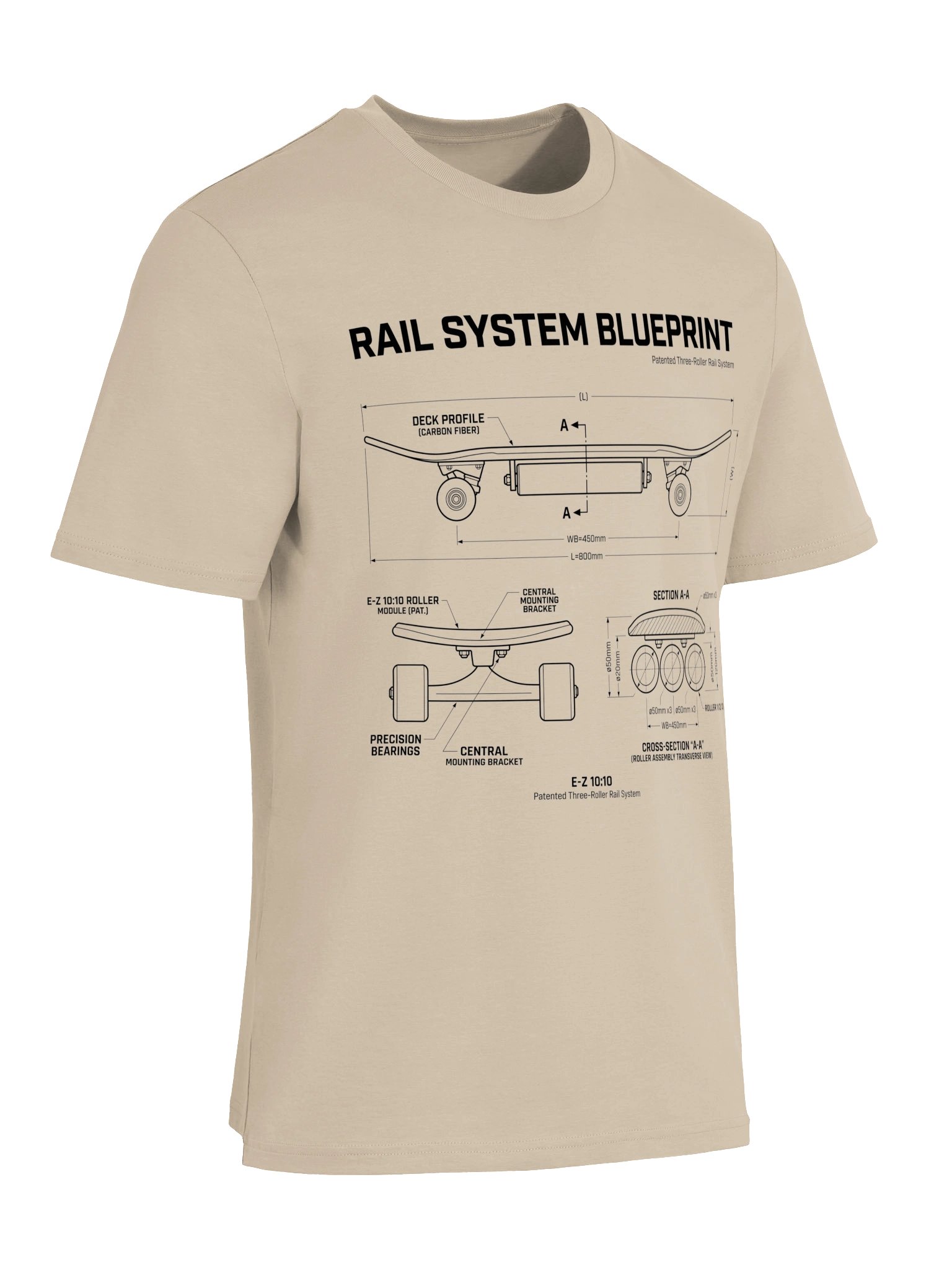 E-Z 10:10 Rail System Blueprint Tee product image (8)
