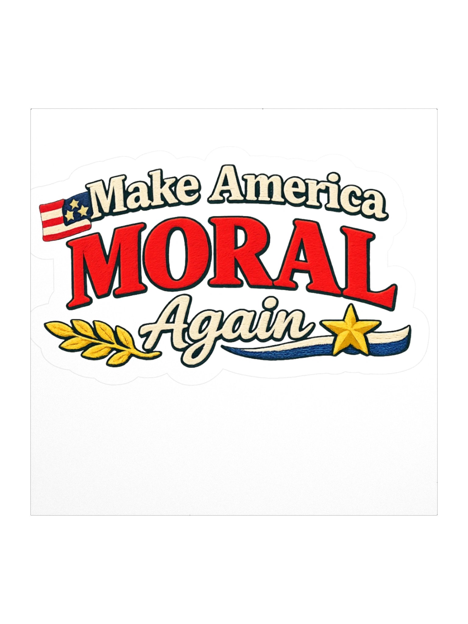 Make America Moral Again (MAMA) Kiss-Cut Sticker | 3” or 4” product image (1)