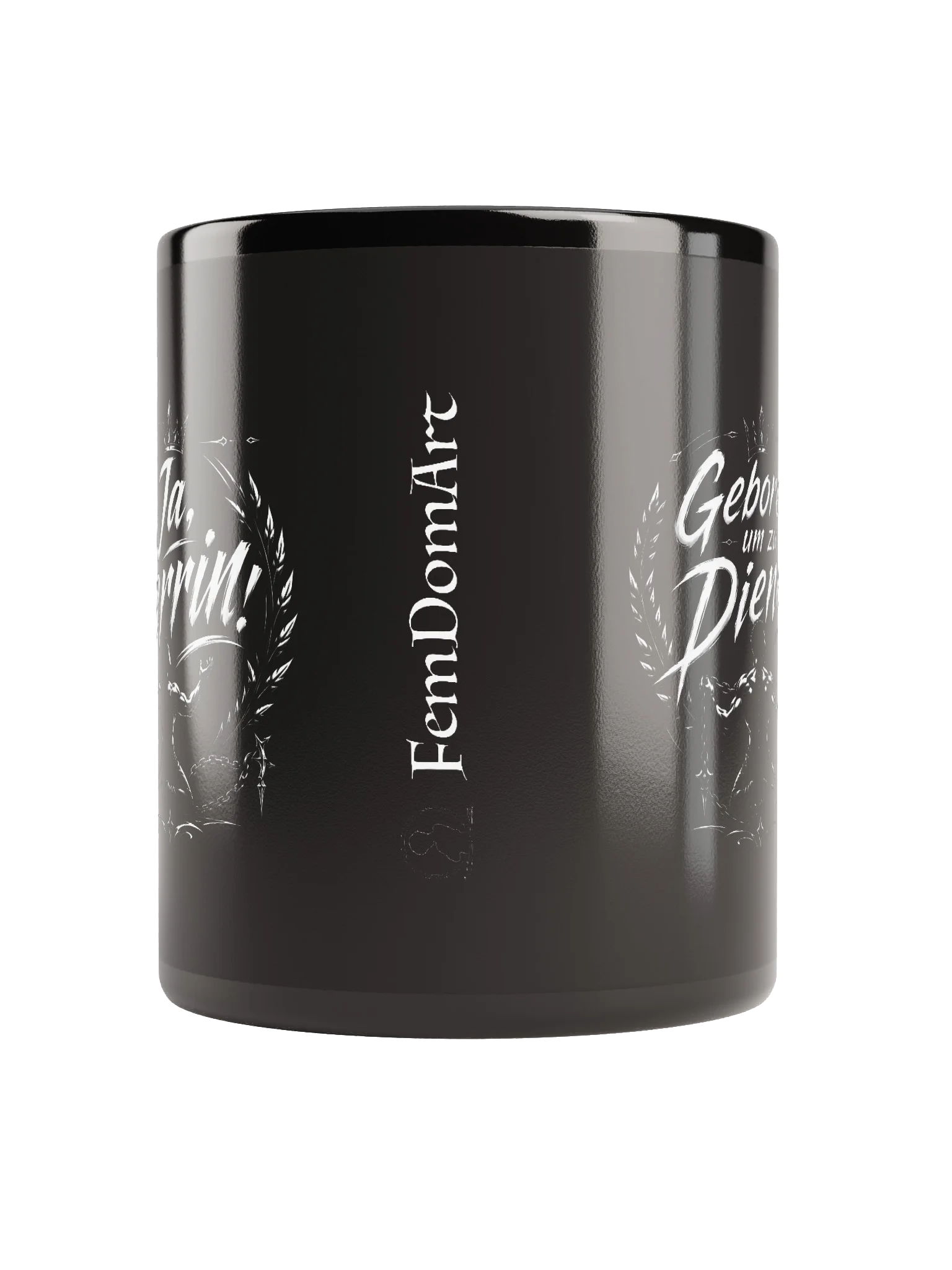 Ja, Herrin! – Geboren, um zu dienen | Dominante Statement-Tasse product image (3)