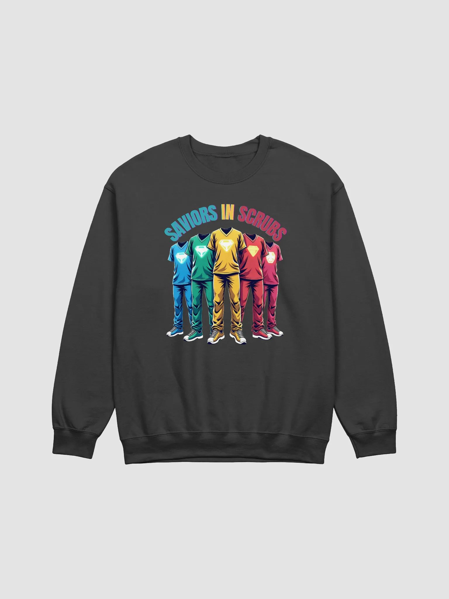 Saviors in Scrubs Superhero Crewneck Sweatshirt product image (8)