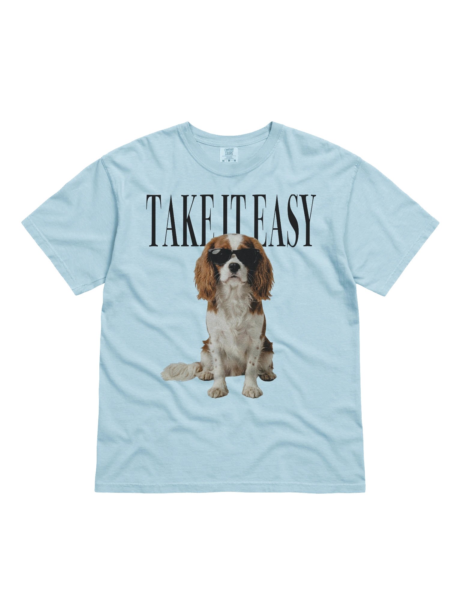 Take It Easy '90s Pop Vintage-Style T-Shirt for Cavalier King Charles Spaniel(Blenheim) Lovers product image (4)