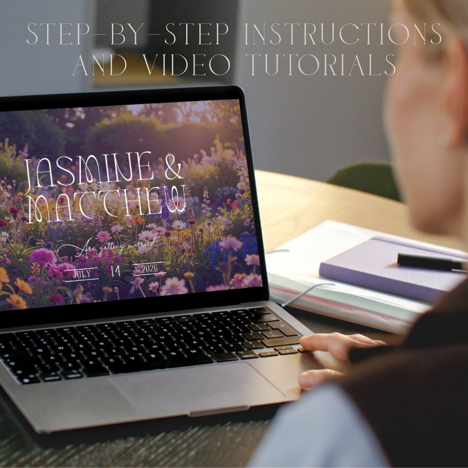 Garden in Bloom Wedding Website Template | Editable Canva Wedding Website RSVP | Floral Wildflower Wedding Invite | Digital Wedding Invitation product image (7)