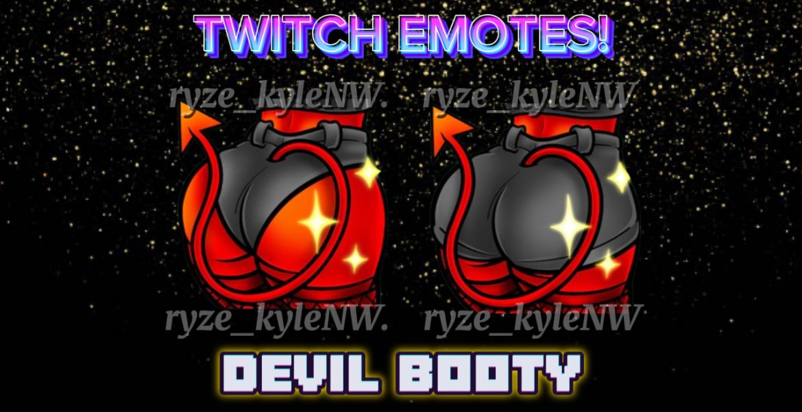 Twitch Emotes DEVIL BOOTY product image (1)