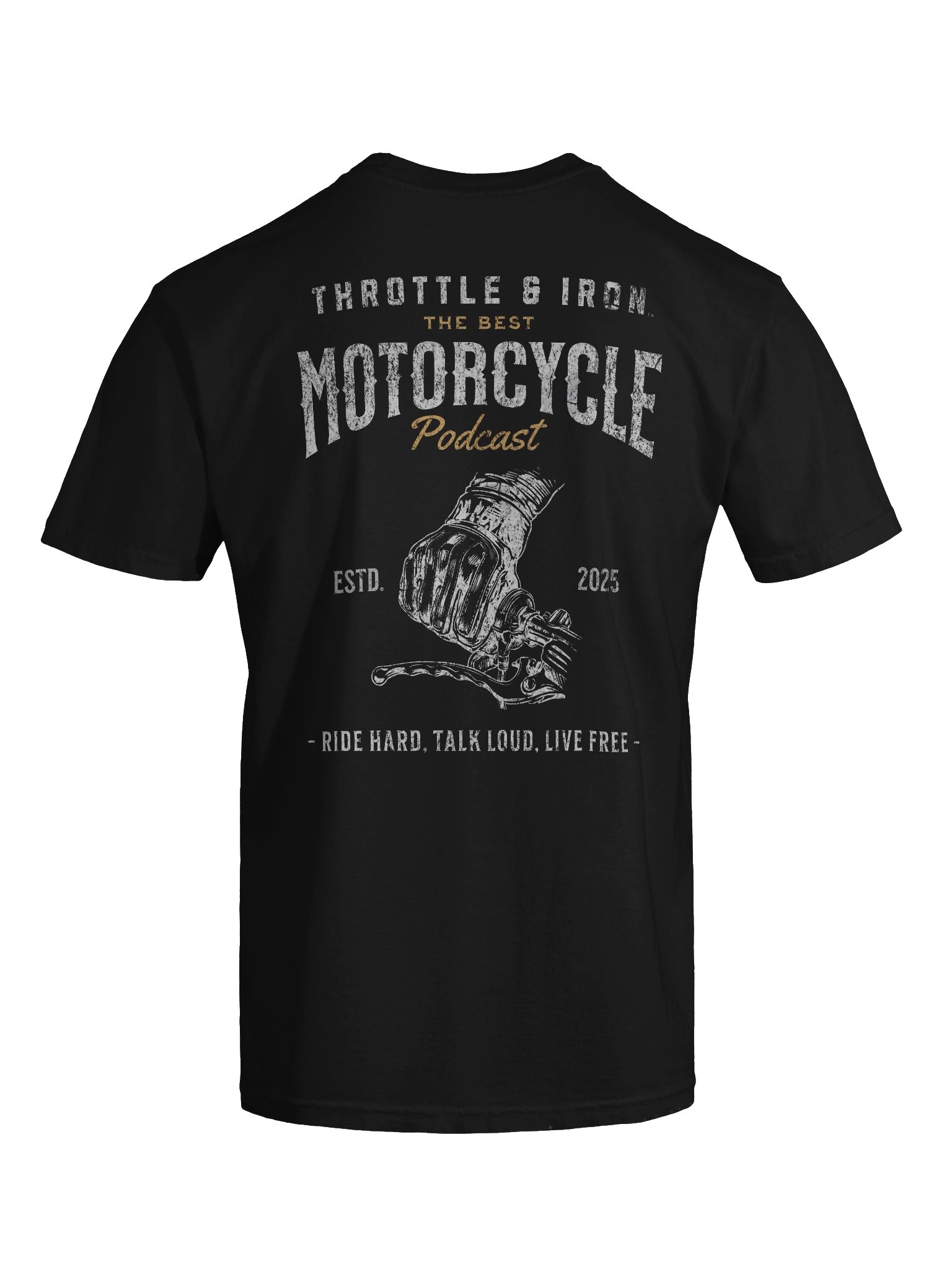 Throttle & Iron Motorcycle Podcast Vintage Heavyweight Tee product image (7)
