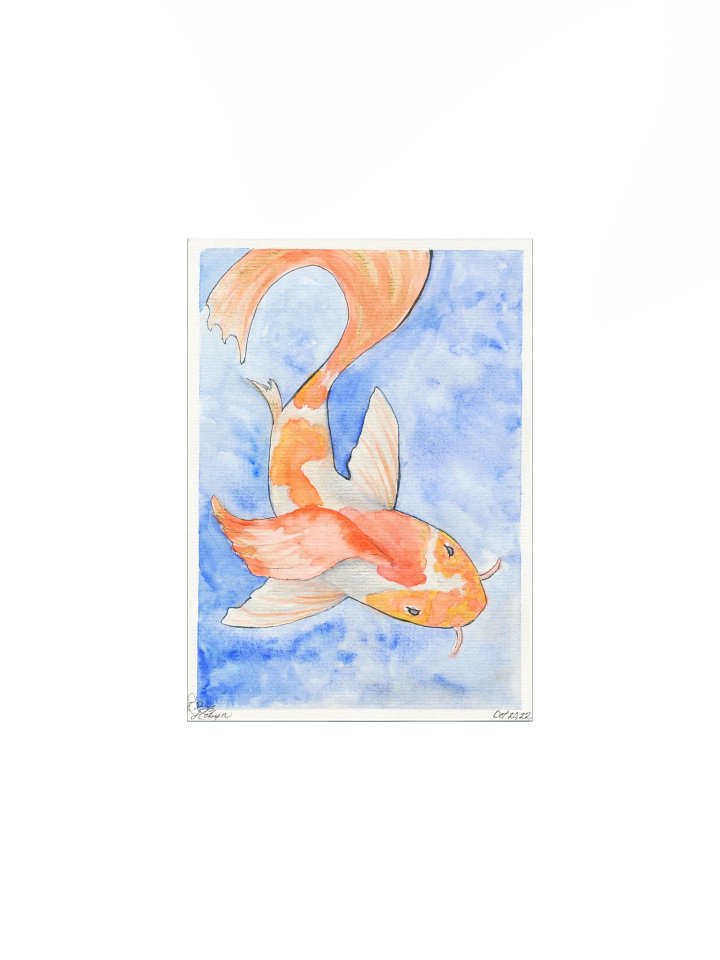 Golden Koi Print product image (2)