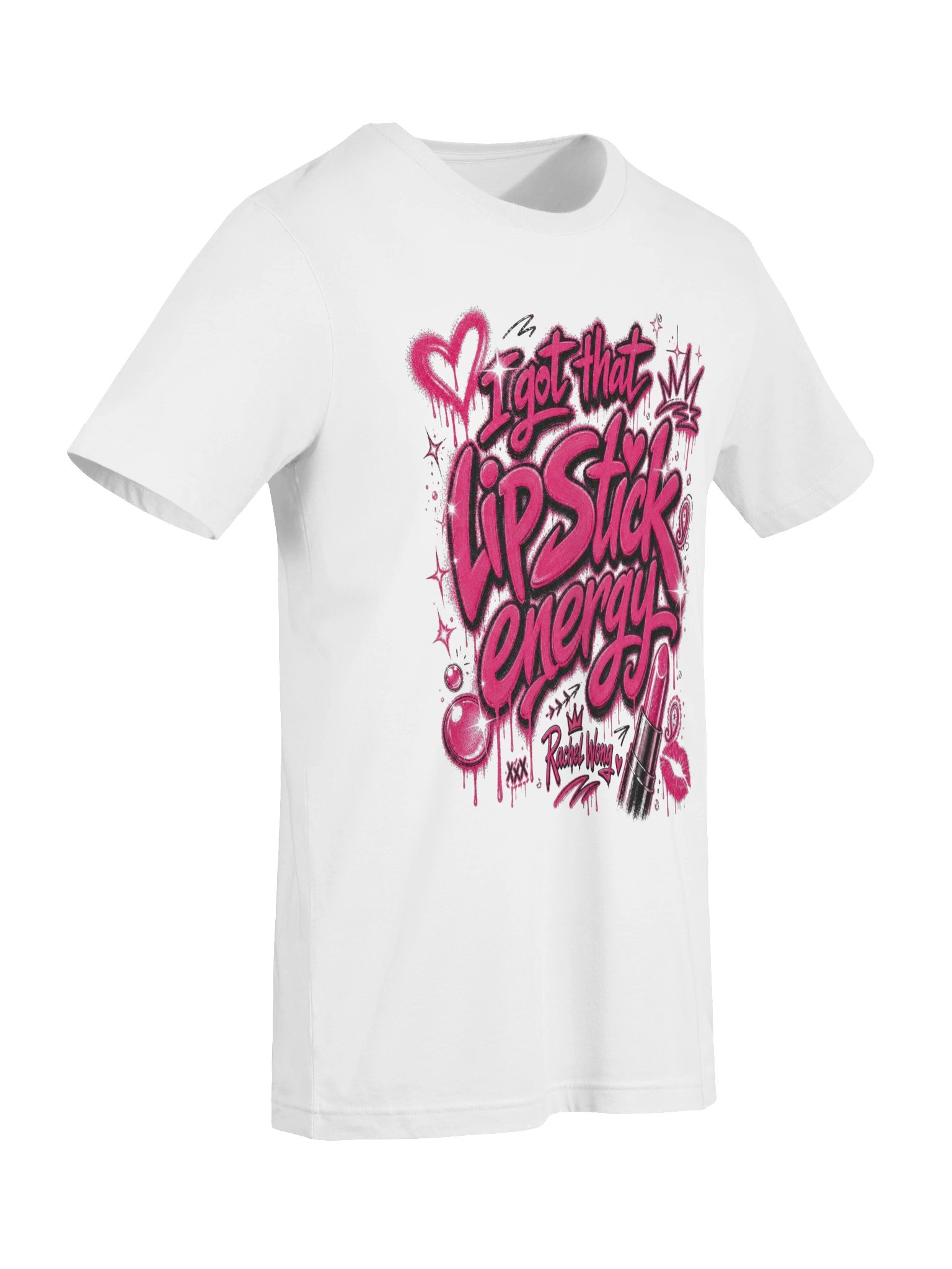 Lipstick Energy Pink Graffiti Tee product image (7)