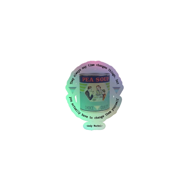 Warhol Change holographic sticker product image (1)