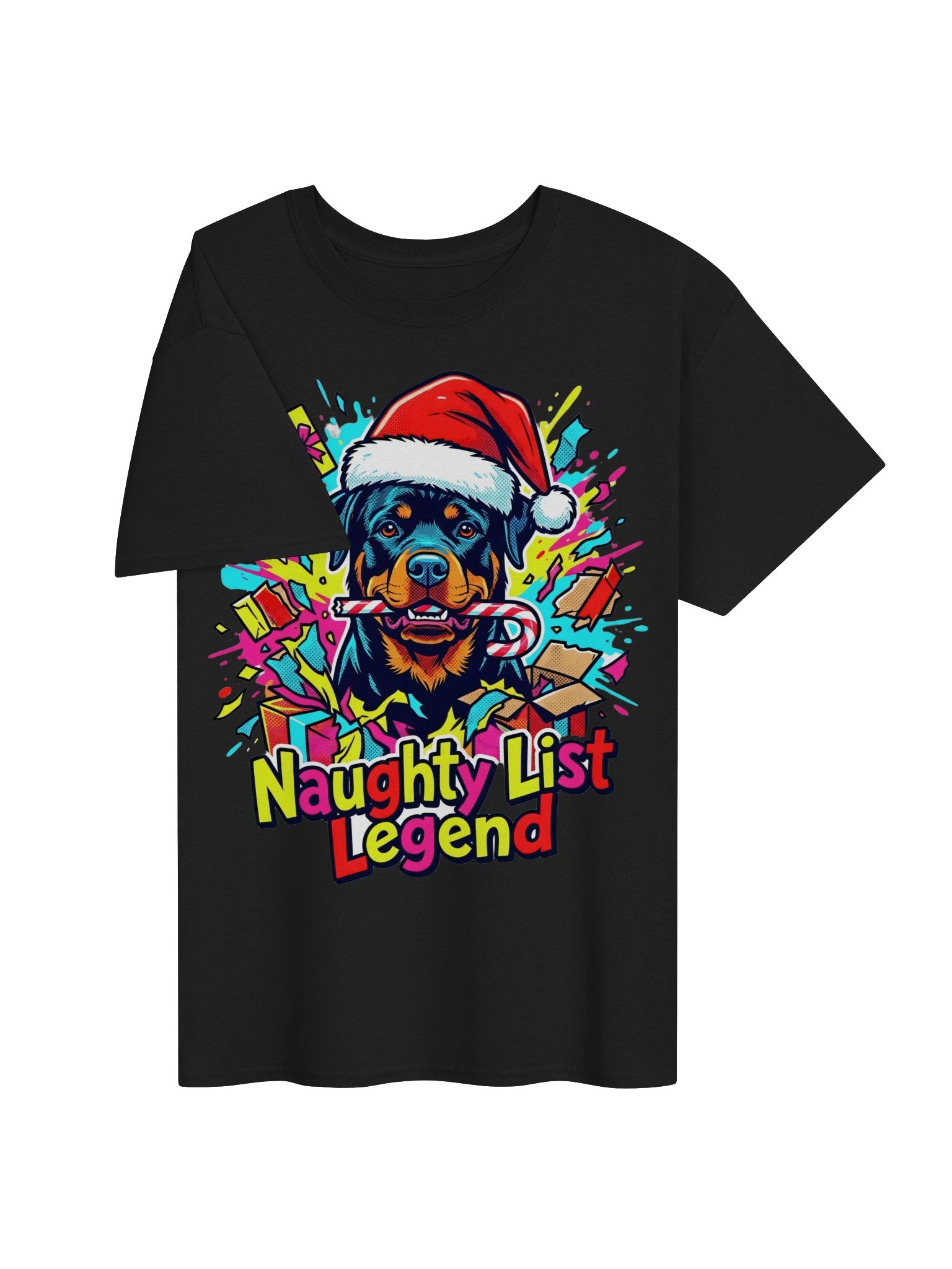 Naughty List Rottweiler Tee product image (17)