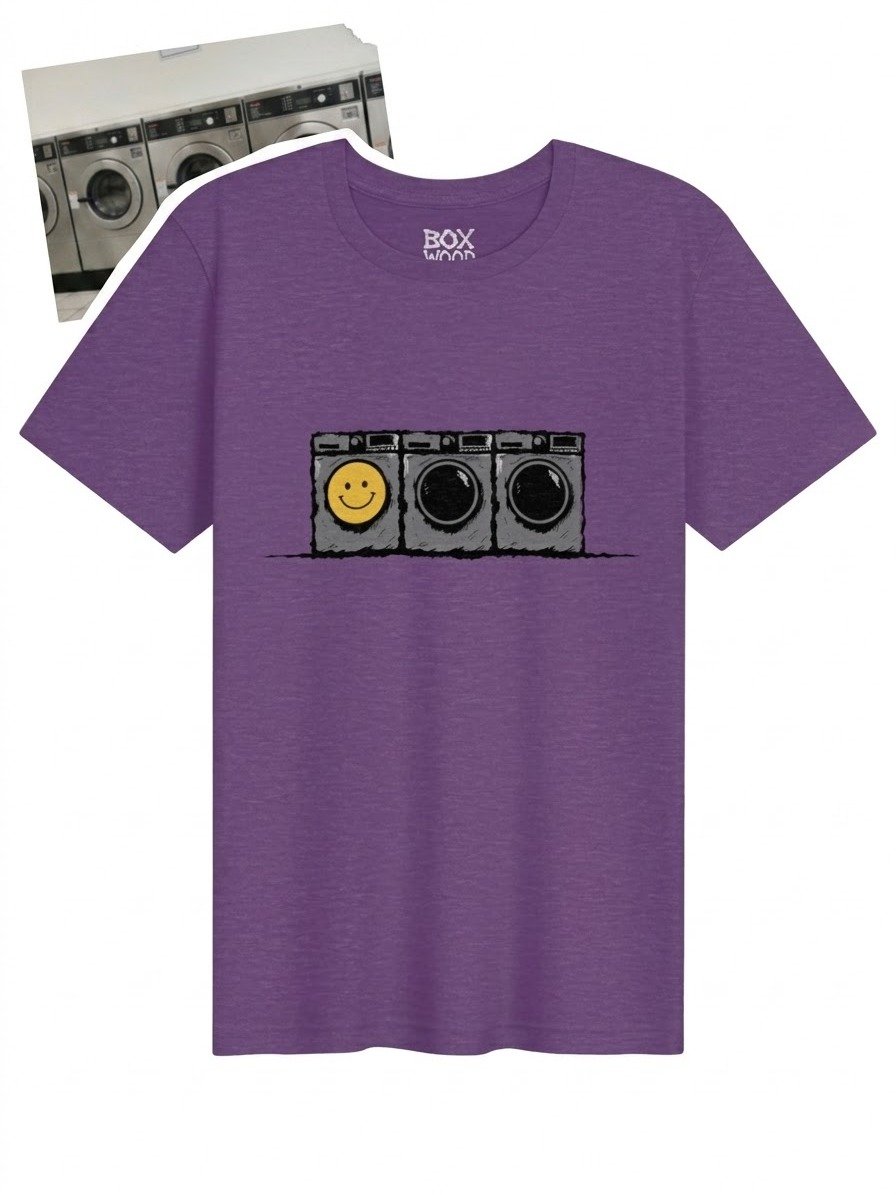 Laundromat Row | Heavyweight Boxy Fit Tee | Civic Waiting Room product image (1)