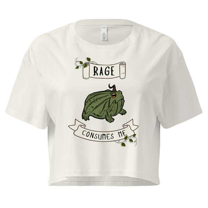 "RAGE" Pumpkin Frog Crop T-Shirt product image (1)