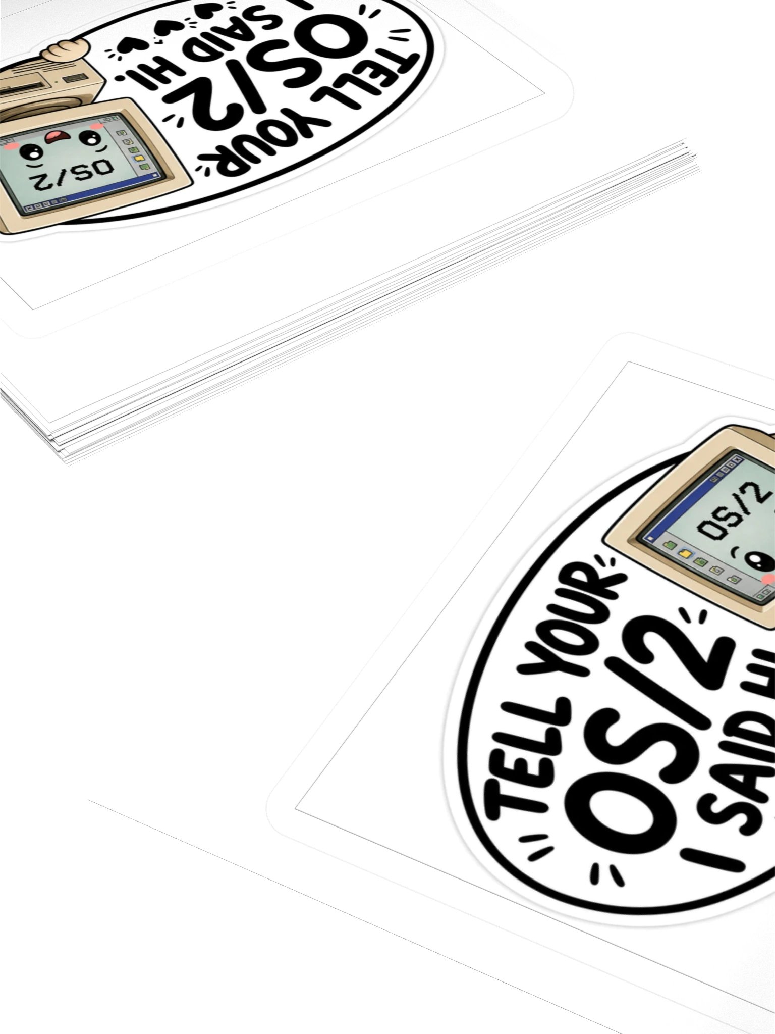Tell Your OS/2 I Said Hi Kiss Cut Sticker product image (4)