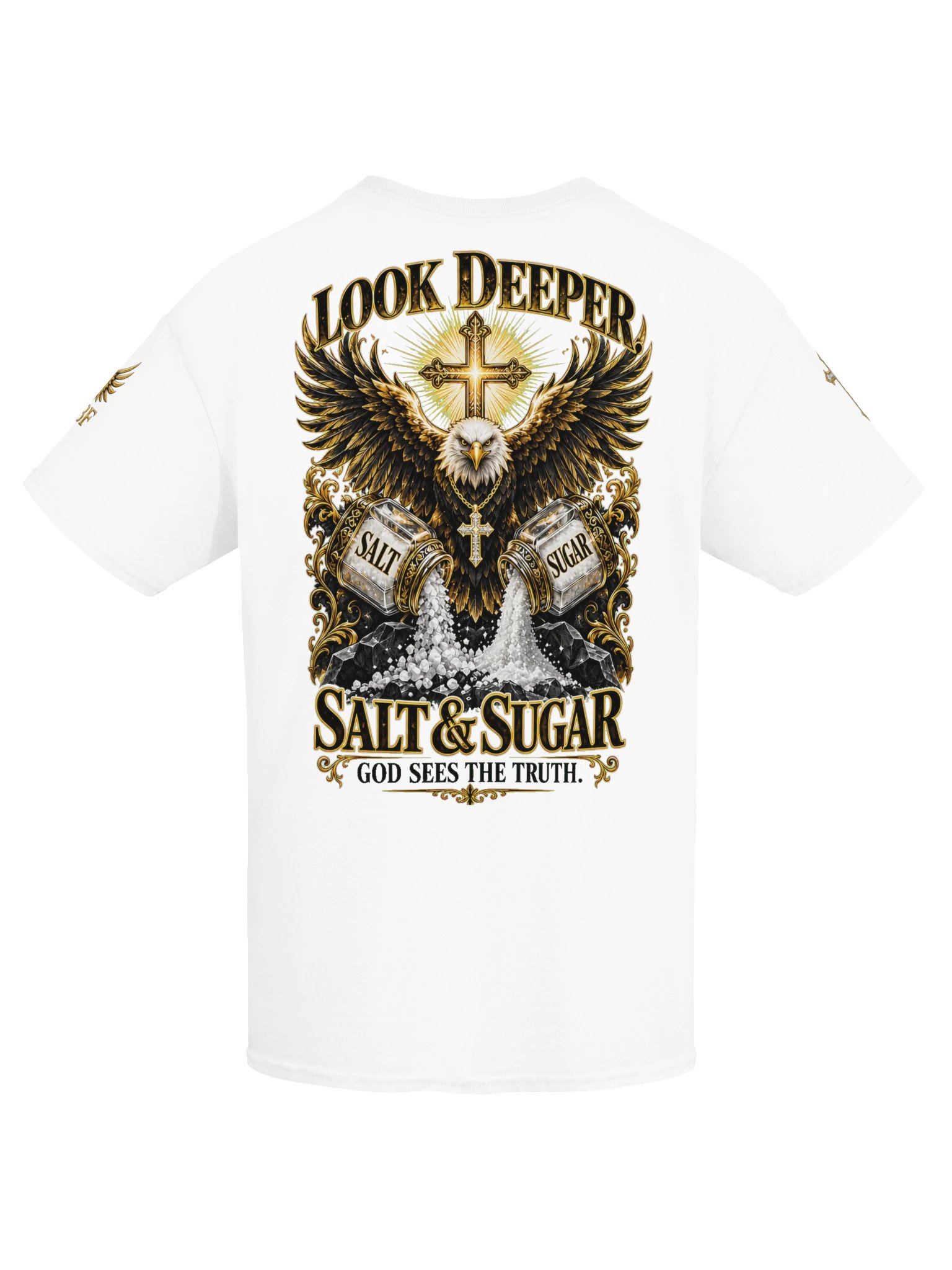 RBF Look Deeper Salt & Sugar White Tee product image (7)