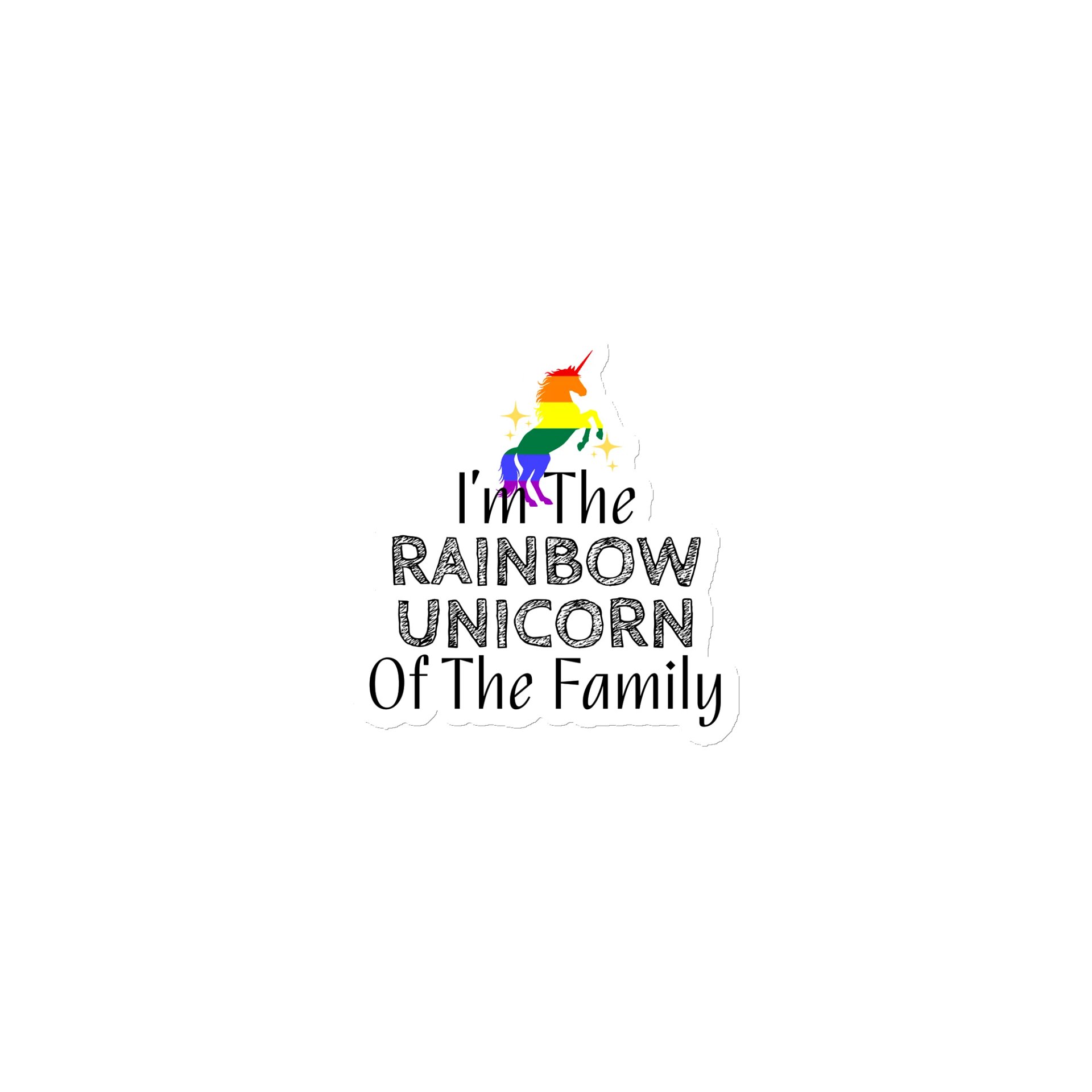 I'm The Rainbow Unicorn Of The Family Magnet product image (1)