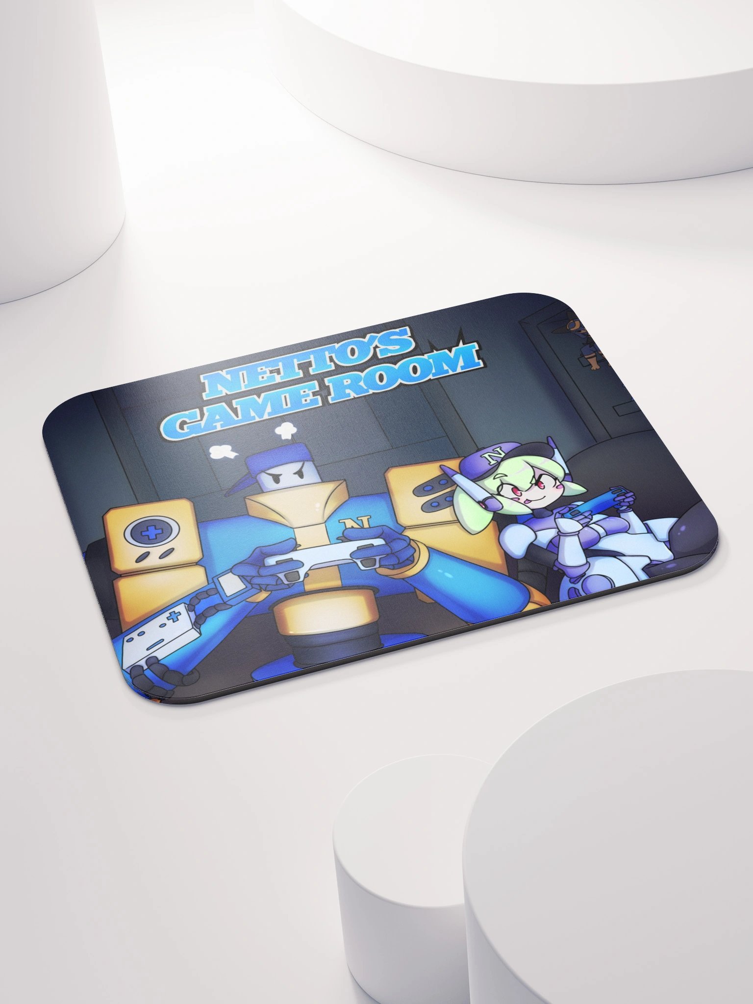 Netto's Game Room - Late Night Gaming Mouse Pad product image (4)