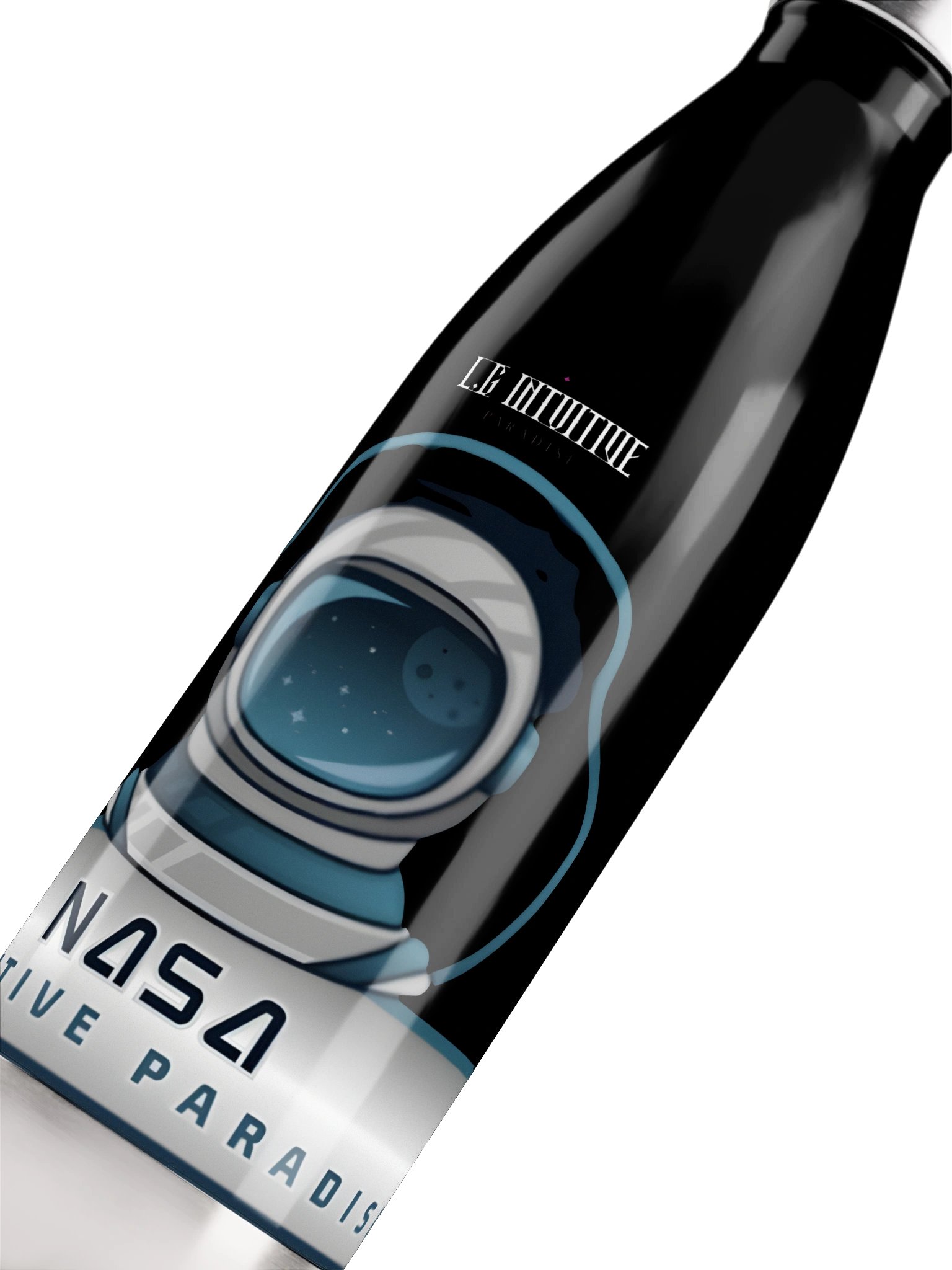 NASA Intuitive Paradise Astronaut Helmet Stainless Steel Water Bottle product image (5)