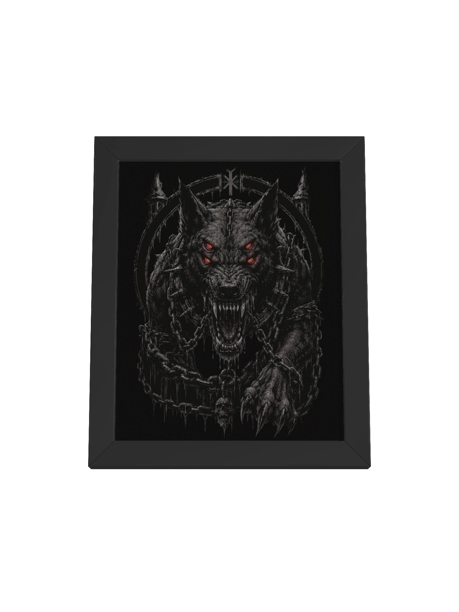 NORTHERN ILLUSIONS - Garmr (Hell Hound) Premium Framed Poster product image (1)