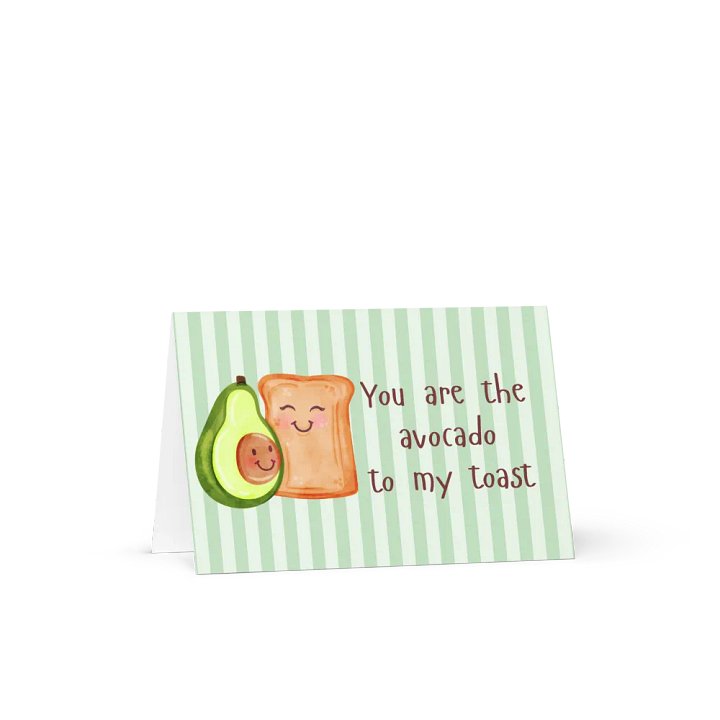 Funny Valentine Card You are the avocado to my toast product image (2)