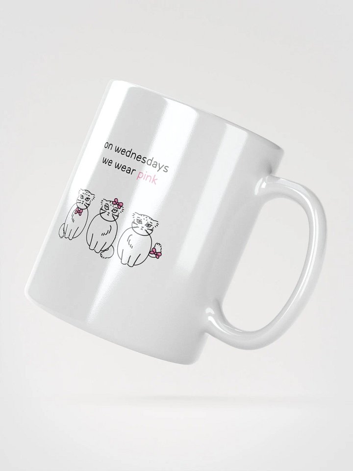 Pink Wednesdays Manul - White Mug product image (5)