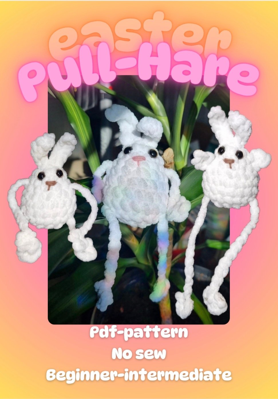 Pull-hare pdf pattern US terms product image (1)