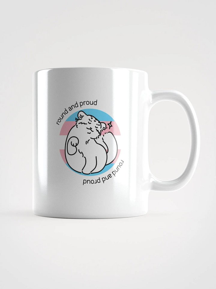 Round and Proud Manul Transgender Version - White Mug product image (2)