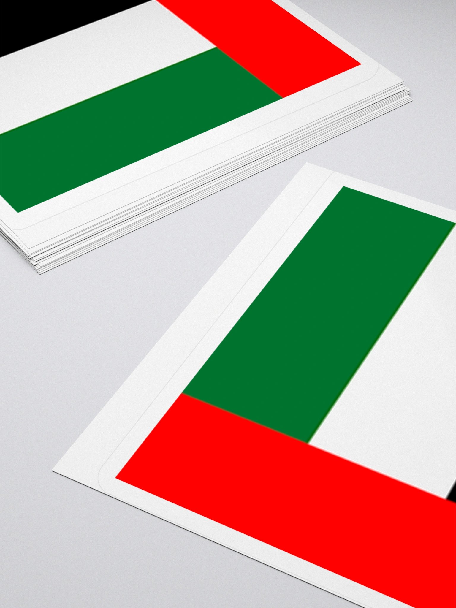 UAE Flag Sticker | Vertical Stripes Design | Durable Vinyl | 3 Sizes product image (12)