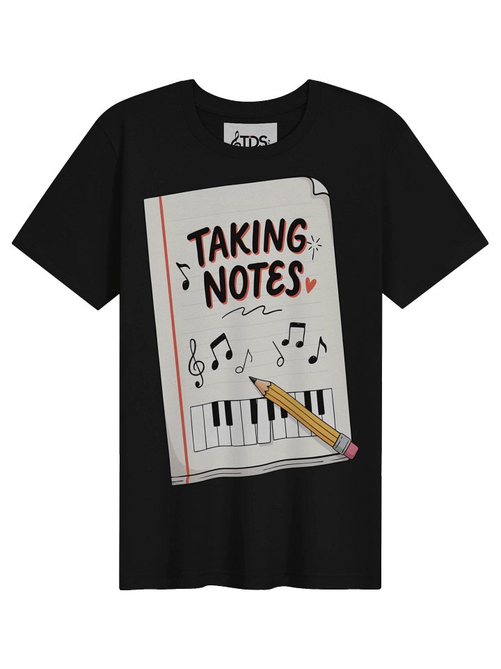 Taking Notes Music Tee product image (2)