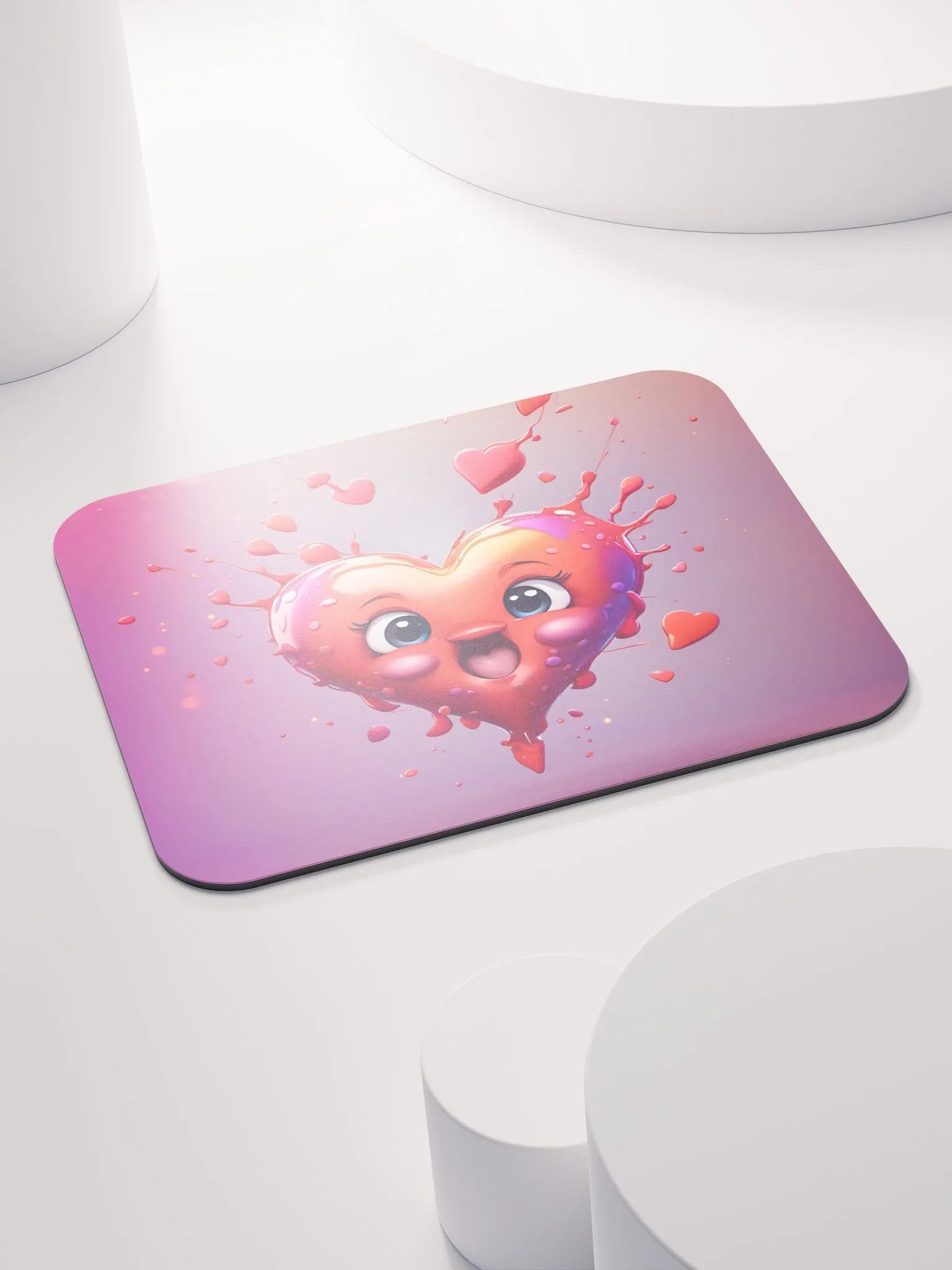 Cute Heart Mouse Pad product image (4)