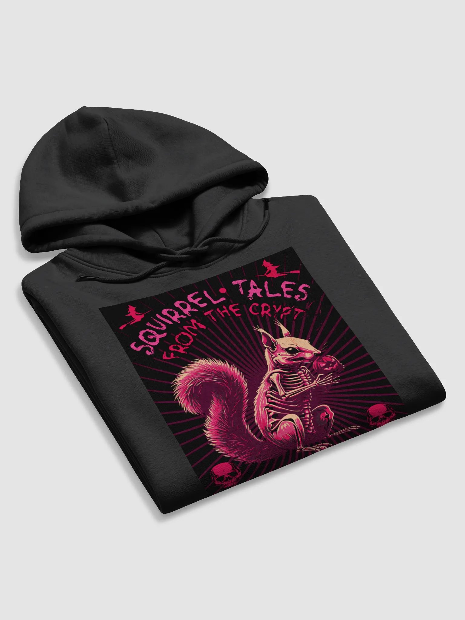Cryptic Squirrel Skeleton Eco Hoodie product image (5)