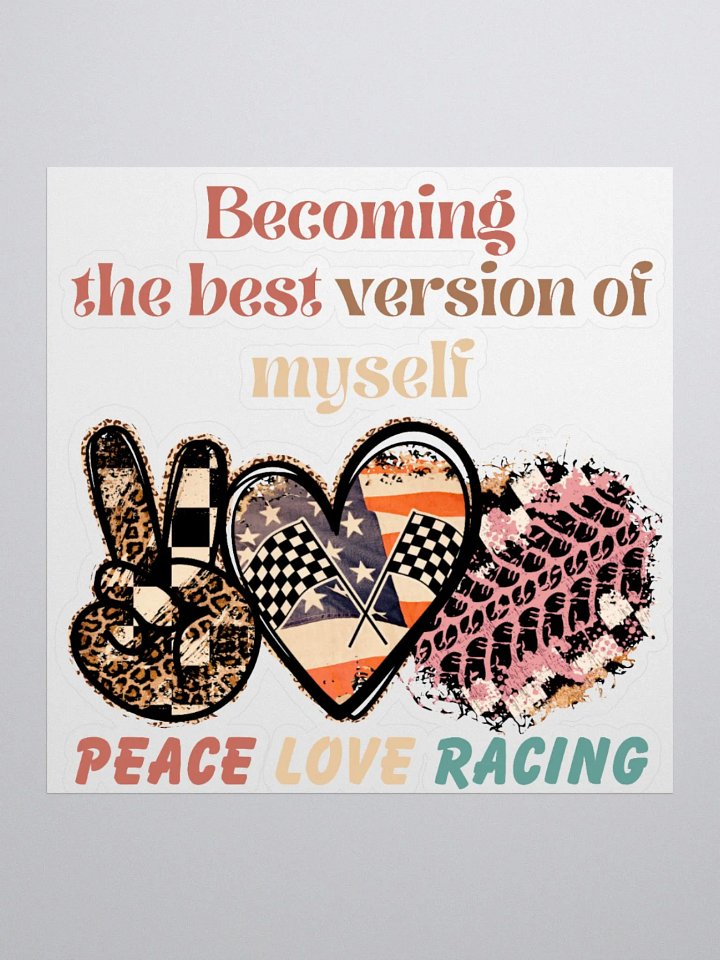 Peace, Love, Racing Sticker Pack product image (1)