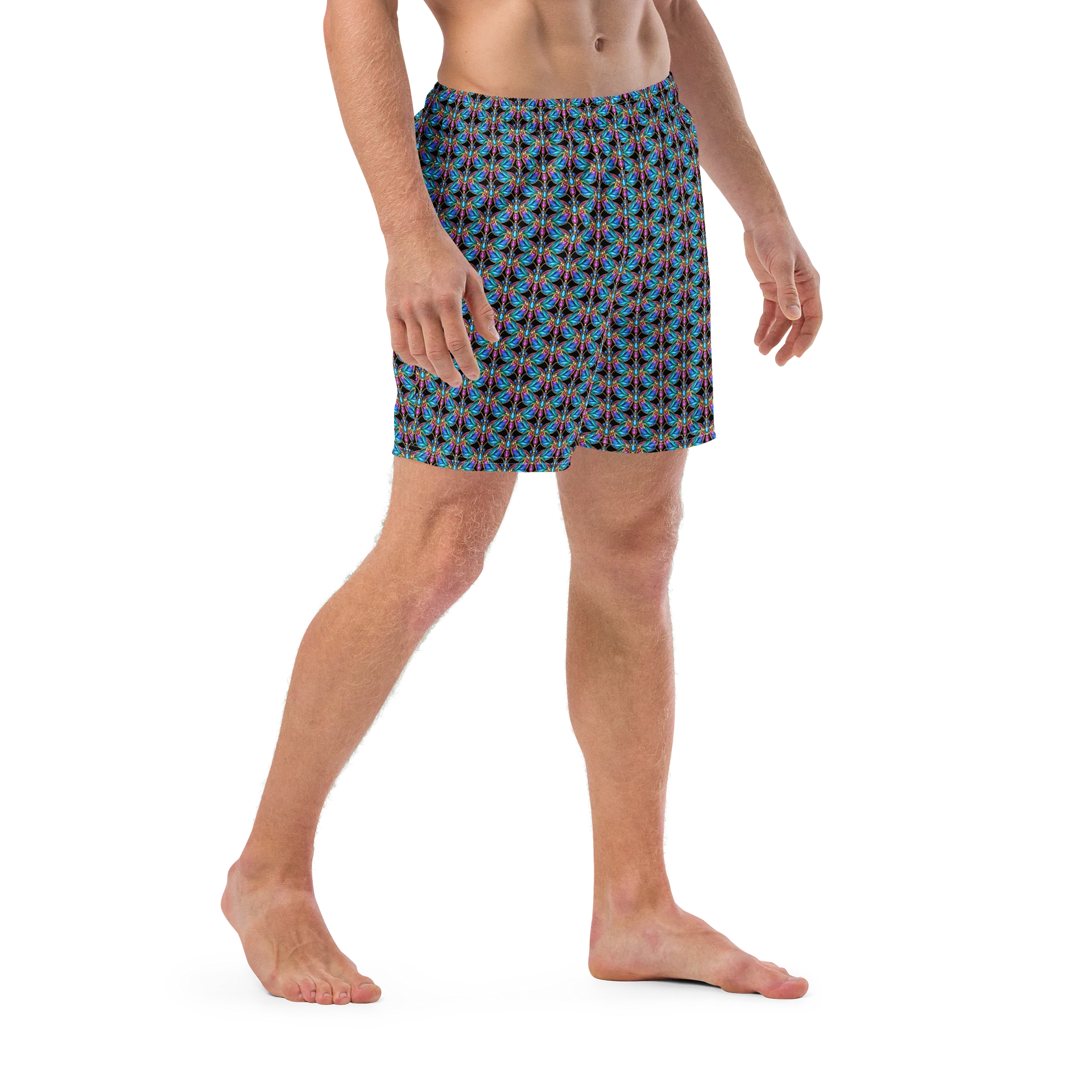 Dragonfly All-Over Print Swim Trunks product image (6)