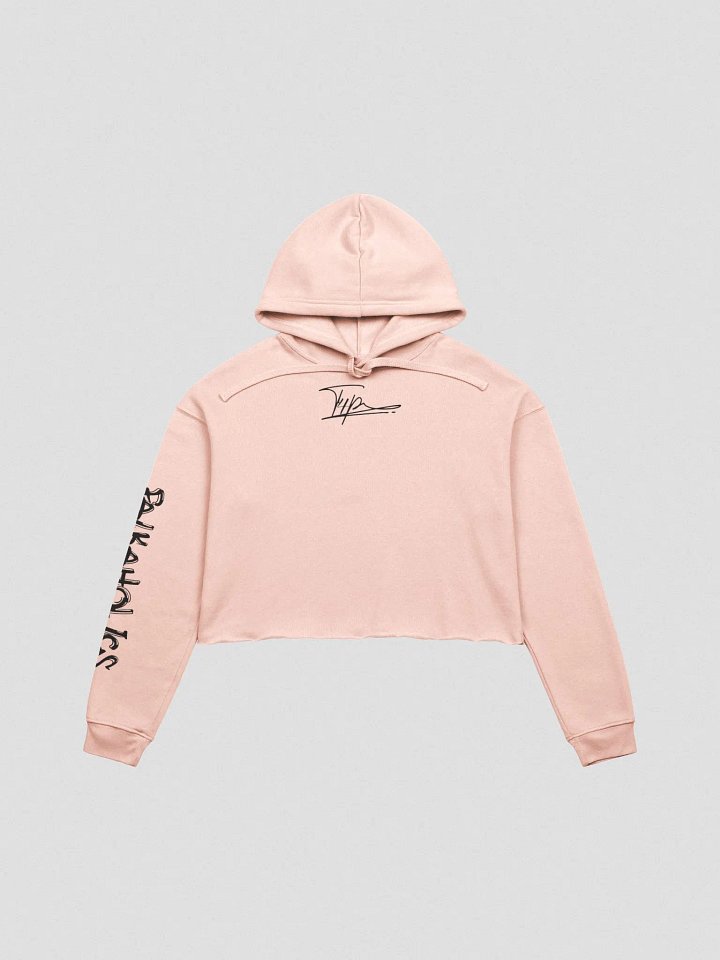 T4P Crop-Hoodie Beige/Black (Bella+Canvas Fleece Crop Hoodie) product image (1)