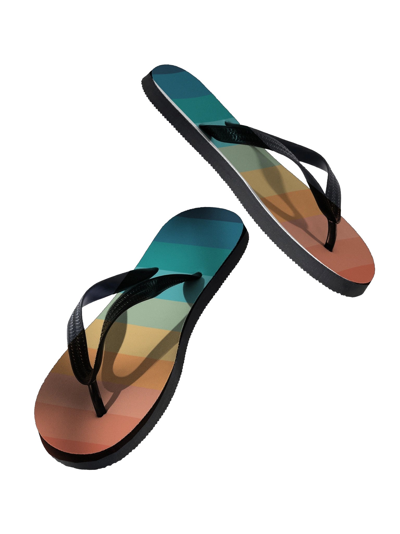 Sunset Stripes Flip-Flops product image (2)